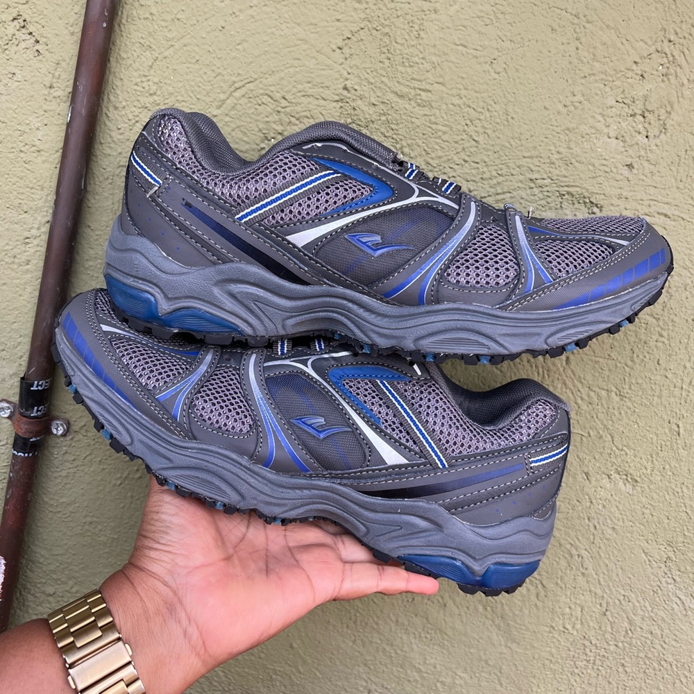 Gray and Blue Athletic Sneakers
Size 11M